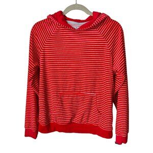 Vera Bradley Velour Snow Stripe Polar Pullover Hoodie - Size Small